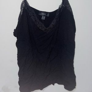 Black Lace Camisole Tank Top